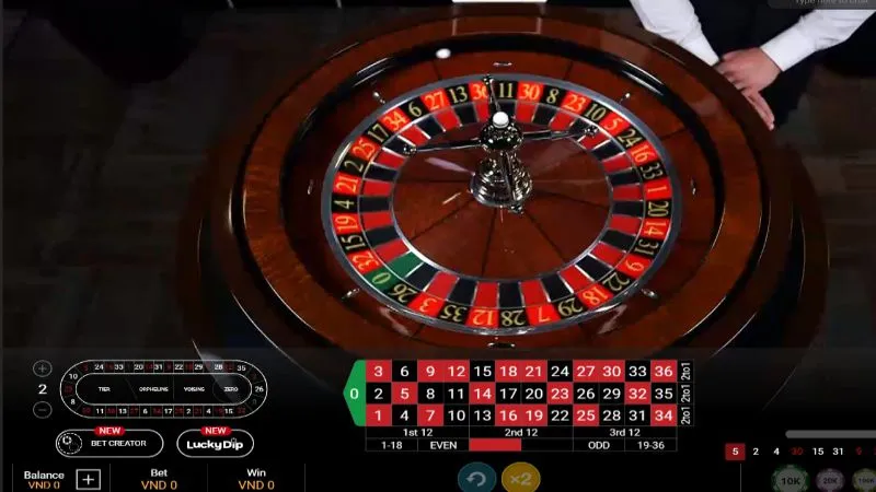 Roulette game casino